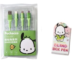 Sanrio Pochacco Charging Sanrio Pochacco Charging Cable Set + Blind Box Pen